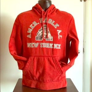 Red American Eagle Hoodie